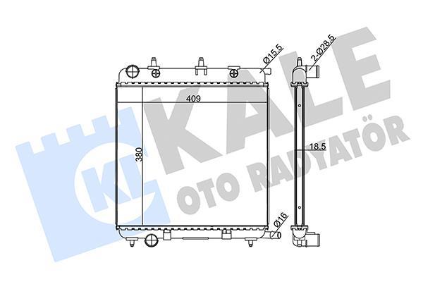 Radiateur moteur (Radiateur de refroidissement) KALE 285300