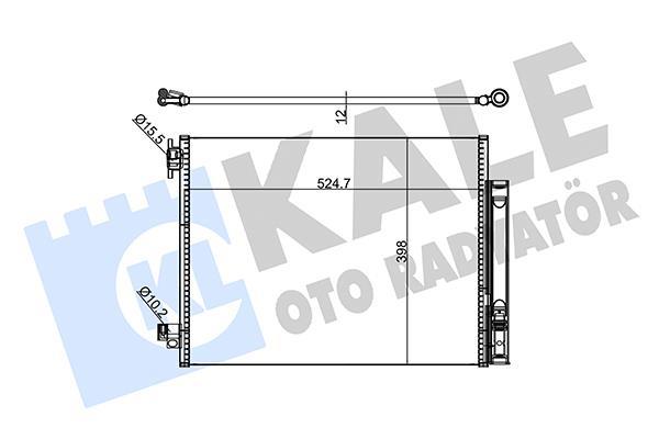 Condenseur, climatisation (Radiateur de climatisation) KALE ref. 301300