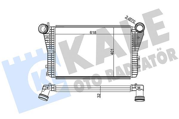 Radiador de admisión, intercooler KALE ref. 342100