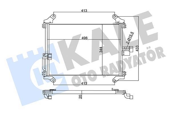 Condensador, aire acondicionado KALE ref. 345345