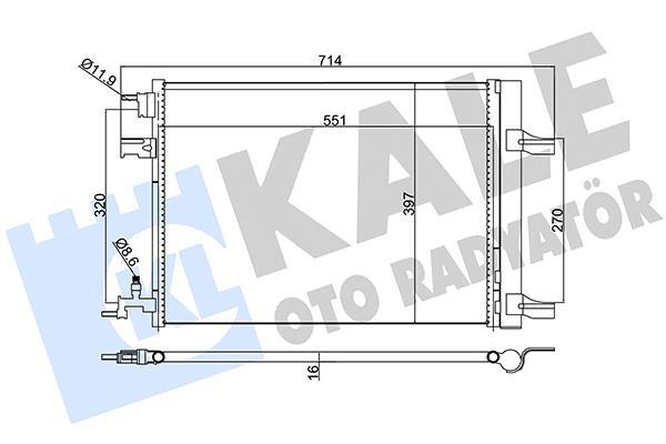 Condensador de climatização KALE ref. 391100