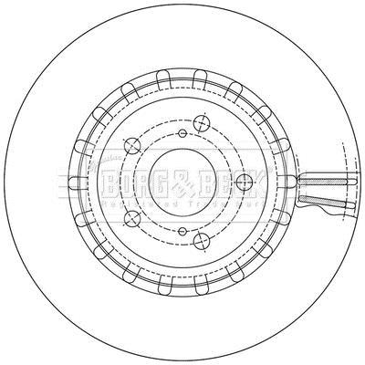 Disques de frein BORG & BECK BBD6238S
