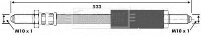 Flexible de frein (Durite de frein) BORG & BECK ref. BBH6134