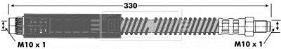 Flexible de frein (Durite de frein) BORG & BECK ref. BBH6830
