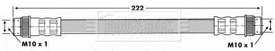 Flexible de frein (Durite de frein) BORG & BECK ref. BBH6832