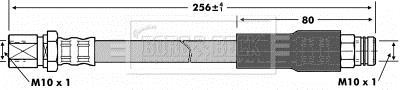 Flexible de frein (Durite de frein) BORG & BECK ref. BBH6914