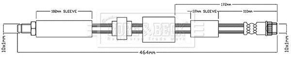 Latiguillo de freno BORG & BECK ref. BBH7516