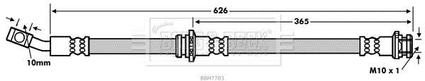 Latiguillo de freno BORG & BECK ref. BBH7703