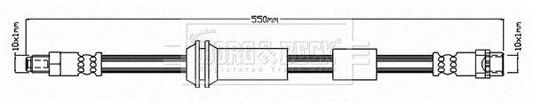 Flexible de frein (Durite de frein) BORG & BECK BBH7822