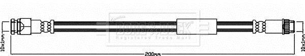 Flexible de frein (Durite de frein) BORG & BECK ref. BBH8476