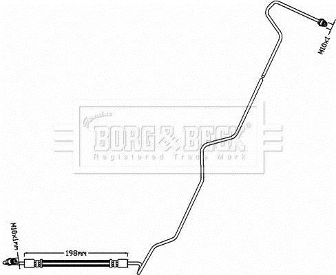 Latiguillo de freno BORG & BECK ref. BBH8540
