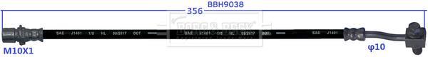 Latiguillo de freno BORG & BECK ref. BBH9038