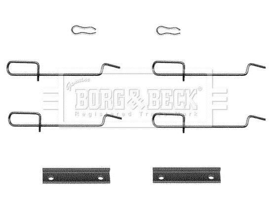 Kit d'accessoires pour plaquette de frein à disque BORG & BECK ref. BBK1119
