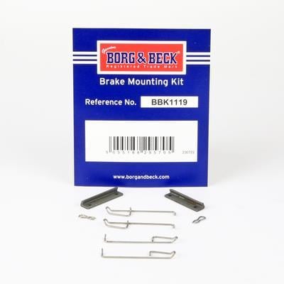 Kit d'accessoires pour plaquette de frein à disque BORG & BECK ref. BBK1119
