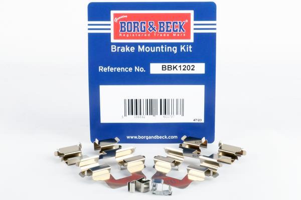Kit d'accessoires pour plaquette de frein à disque BORG & BECK ref. BBK1202
