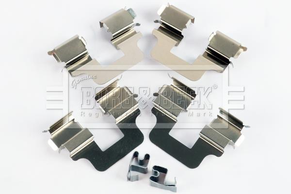 Kit d'accessoires pour plaquette de frein à disque BORG & BECK ref. BBK1202