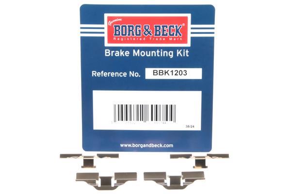 Kit d'accessoires pour plaquette de frein à disque BORG & BECK ref. BBK1203