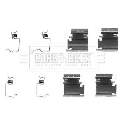Kit d'accessoires pour plaquette de frein à disque BORG & BECK ref. BBK1204