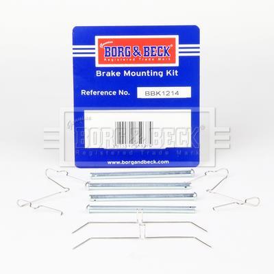 Kit d'accessoires pour plaquette de frein à disque BORG & BECK ref. BBK1214
