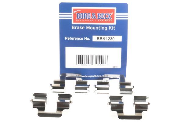 Kit d'accessoires pour plaquette de frein à disque BORG & BECK ref. BBK1230