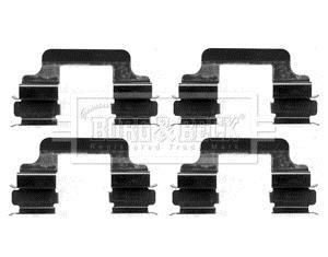 Kit d'accessoires pour plaquette de frein à disque BORG & BECK ref. BBK1241