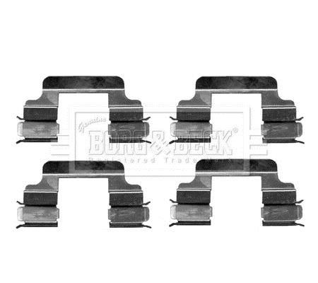 Kit d'accessoires pour plaquette de frein à disque BORG & BECK ref. BBK1263