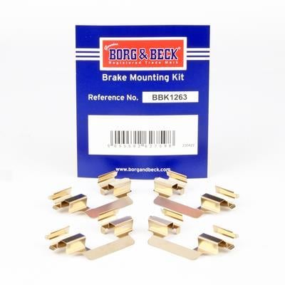 Kit d'accessoires pour plaquette de frein à disque BORG & BECK ref. BBK1263