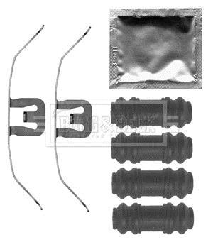 Kit d'accessoires pour plaquette de frein à disque BORG & BECK ref. BBK1525