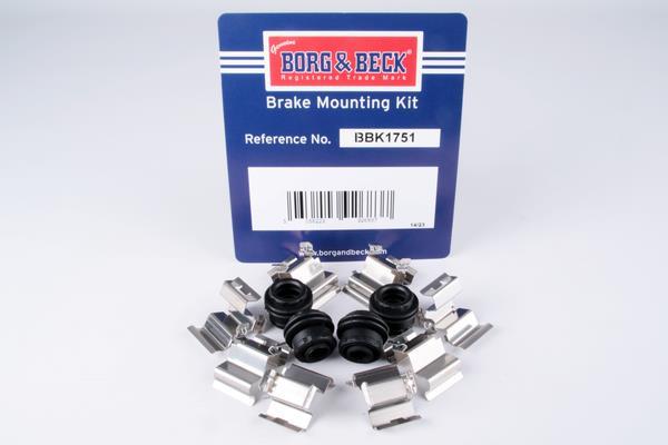 Kit acessórios de pastilhas de travão BORG & BECK ref. BBK1751