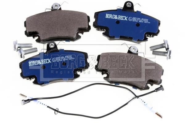 Jeu de 4 plaquettes de frein BORG & BECK ref. BBP1386
