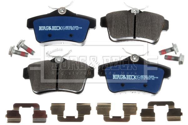 Jeu de 4 plaquettes de frein BORG & BECK ref. BBP2095