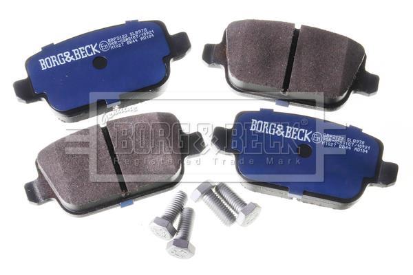 Jeu de 4 plaquettes de frein BORG & BECK ref. BBP2122