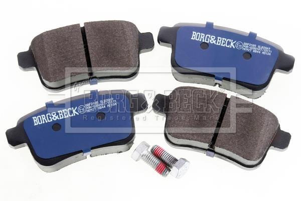 Jeu de 4 plaquettes de frein BORG & BECK ref. BBP2185