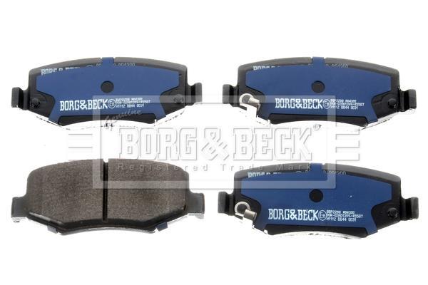 Jogo de 4 pastilhas de travão BORG & BECK BBP2208
