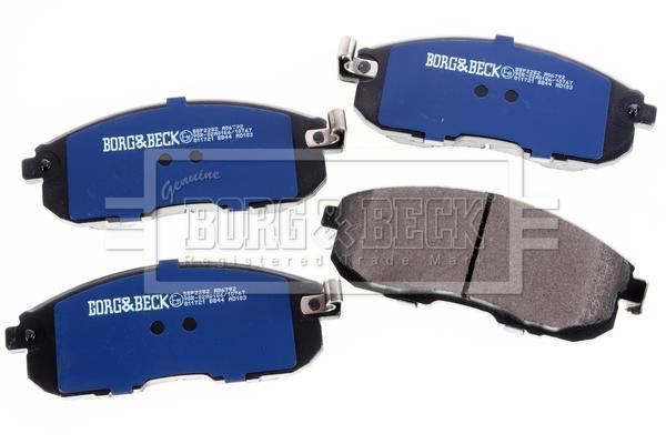 Jeu de 4 plaquettes de frein BORG & BECK ref. BBP2282