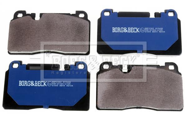 Jeu de 4 plaquettes de frein BORG & BECK BBP2382
