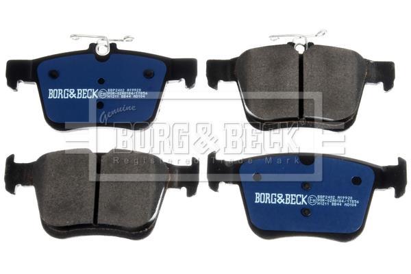 Jeu de 4 plaquettes de frein BORG & BECK ref. BBP2402