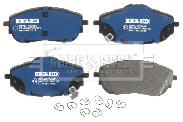 Jeu de 4 plaquettes de frein BORG & BECK ref. BBP2441