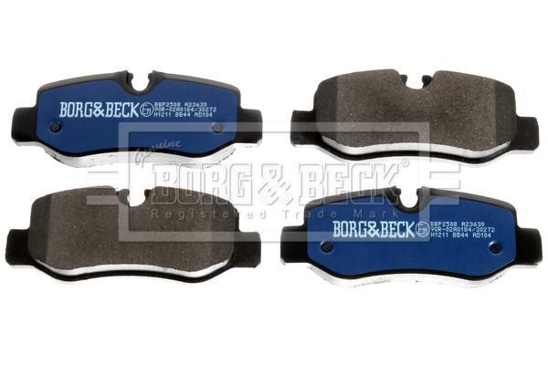 Jeu de 4 plaquettes de frein BORG & BECK ref. BBP2508