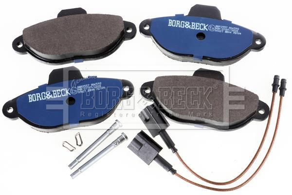 Jeu de 4 plaquettes de frein BORG & BECK ref. BBP2557