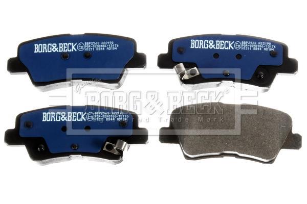 Jeu de 4 plaquettes de frein BORG & BECK ref. BBP2563