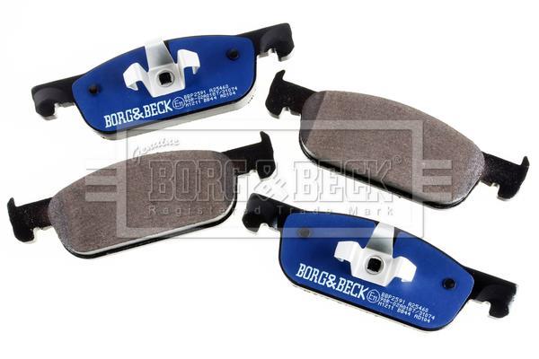 Jeu de 4 plaquettes de frein BORG & BECK ref. BBP2591