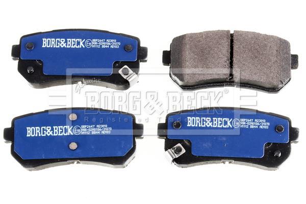 Jeu de 4 plaquettes de frein BORG & BECK ref. BBP2647