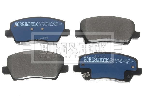 Jeu de 4 plaquettes de frein BORG & BECK ref. BBP2832