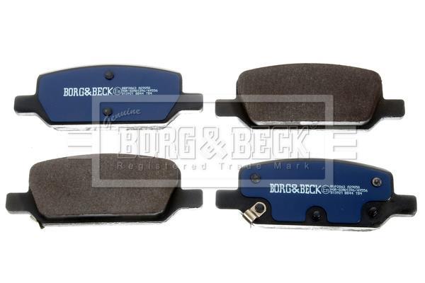 Jeu de 4 plaquettes de frein BORG & BECK ref. BBP2863