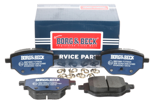 Jeu de 4 plaquettes de frein BORG & BECK ref. BBP2880