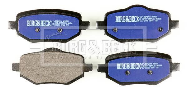 Jeu de 4 plaquettes de frein BORG & BECK ref. BBP2914