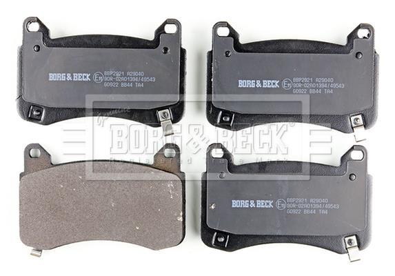 Jeu de 4 plaquettes de frein BORG & BECK BBP2921