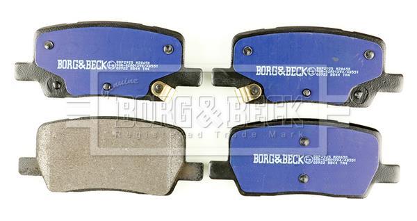 Jeu de 4 plaquettes de frein BORG & BECK ref. BBP2925