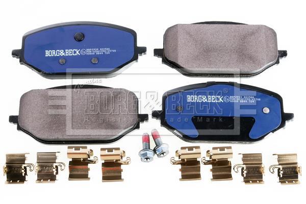 Jeu de 4 plaquettes de frein BORG & BECK ref. BBP2939